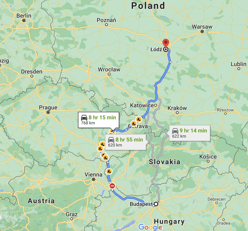 In 7 Day – 5 Poland’s Neighbouring Countries You Can Travel By Ride from Lodz to&nbsp;Lodz